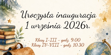 Uroczyste rozpoczęcie roku szkolnego 2026/2027
